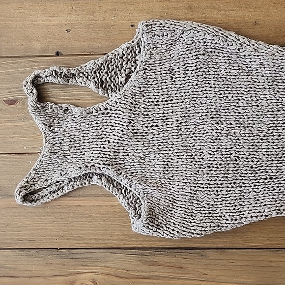 Express Brown Nude Knit Tank Top - Picture 7 of 8